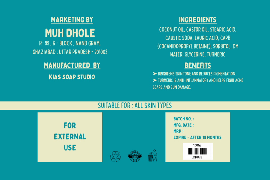 TURMERIC SOAP for face & body